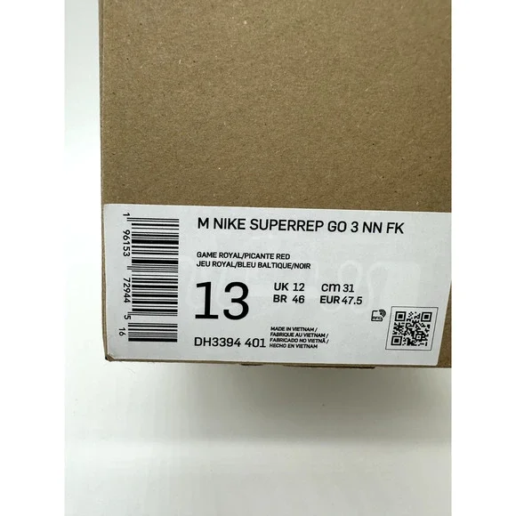 Nike SuperRep Go 3 FlyKnit NN Men's size 13 Blue White gym shoes DH3394 401 - Picture 6 of 6